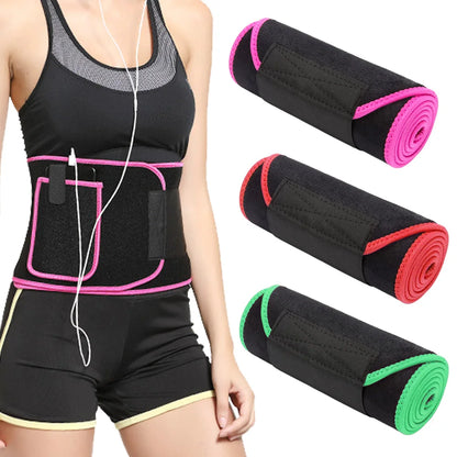 Custom tummy belt sweet waist trimmer sweat belt for weight loss with pocket-meg BEST buys