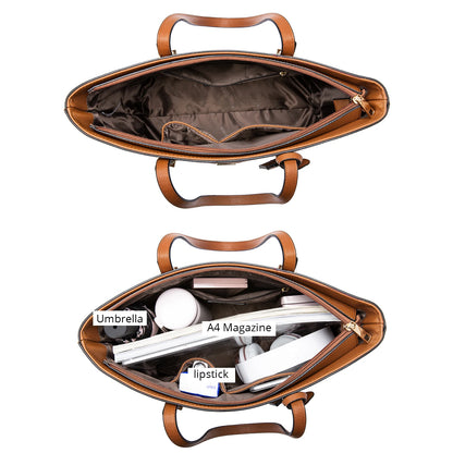 LOVEVOOK 2023 Designer PU Leather Ladies Shoulder Hand bag 3 pcs Luxury Purse and Handbags Set Large Cute Women Tote Bags-meg BEST buys